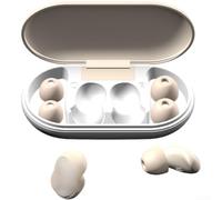 Bouchons d'oreille étanches en silicone souple et malléable (blanc) | Soulagement de la pression réglable, empêche les douleurs aux oreilles, s'adapte aux contours d'oreille uniques, sans danger
