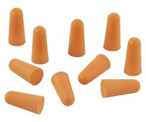 Bouchons d'oreille jetables Wolfcraft, couleur orange, atténuation de 3 dB, boîte de 300 pièces