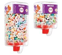 Bouchons d'oreille Moldex Mellows, kit de démarrage PlugStation + recharge de 500 pièces + support mural magnétique