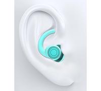 Bouchons d'oreille pour dormir et protection auditive, lavables, réutilisables, en silicone, 2 tailles S/L, couleur bleue