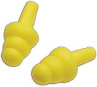 Bouchons d'oreille réutilisables - Coffret de bouchons d'oreille - Réduction du bruit - Mousse souple - 100 pièces - Jaune