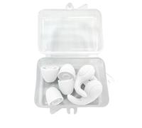 Bouchons d'oreille silencieux 33 dB en silicone doux et confortable | Bouchons d'oreilles réutilisables réduisant le bruit et le travail du sommeil