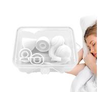 Bouchons d'oreille silencieux, bouchons d'oreilles avec | Réduction du bruit du sommeil - Protection auditive réutilisable de 33 dB, douce et réutilisable