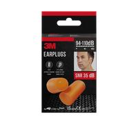 Bouchons d'oreilles 3M 1100 avec boîte de rangement, 1 set de 4 paires (94 à 105 dB) x2 morceau