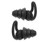 Bouchons D'oreilles Anti Bruit en Silicone pour Dormir Femmes | Bruit, Confort Léger et Portable, pour Sommeil et Étude, Noir
