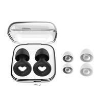Bouchons D'oreilles Antibruit Avec Poignée En Forme De Coeur 1 Paire Le Noir