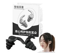 Bouchons d'oreilles antibruit en silicone insonorisés réutilisables | Bouchons d'oreilles pour l'avion, le travail, les hommes, les femmes, la moto, la natation