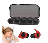 Bouchons d'oreilles en silicone - Bouchons d'oreilles pour dormir, réduction avancée du bruit - Triste pour les oreilles d'isolation acoustique réutilisables pour la nuit - Capuchons de sommeil doux