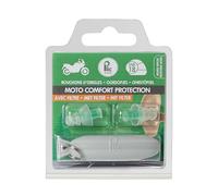 Bouchons d'oreilles moto 'CONFORT PROTECTION' ● Pour vacances ou sillonner les Routes ● Protection auditive 18db ● Confortable, discrète, hypoallergénique et réutilisable ● PLIC AUDIO