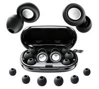 Bouchons d'Oreilles pour Dormir Anti-Bruit 46dB, Protection Auditive Réutilisable en Silicone Ultra-Doux 4 Tailles XS/S/M/L, Idéal pour Sommeil Profond, Ronflements, Concerts Voyages et Concentration