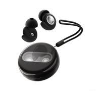 Bouchons d'oreilles réutilisables en silicone antibruit pour dormir et étudier, confort (noir)