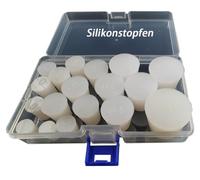 Bouchons en caoutchouc de silicone, 18 pièces, de différentes tailles