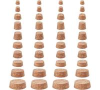 Bouchons en liège, 40 pièces, 10 tailles, en bois, souples, 4 à 19 pouces