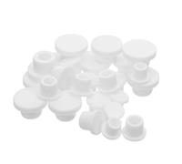 Bouchons en Silicone 10 à 16 50 Pièces pour Salière et Poivrière | Remplacement Blanc, Joint Étanche et Sécurisé, Modèle à Trois Anneaux, pour Pots et Secoueurs