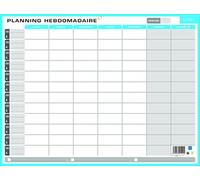 Bouchut - 1 Planning Hebdomadaire & Annuel - 32 x 42 cm - Ecriture effaçable