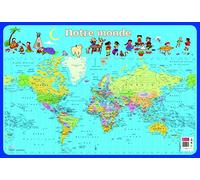 Bouchut Grandremy Poster pédagogique en PVC - 76x52 cm - Le Monde