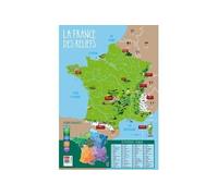Bouchut Grandremy - Poster pédagogique en PVC 76x52cm, les montagnes, les fleuves et rivières