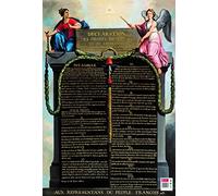 Poster pédagogique - droits de l'homme - 52 x 76 cm G