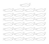 Boucle à Ressort en Fer Argentée 25 Pièces, Fixation pour Tuteur | Surface Polie et Lisse, Forte Tenue, Portable et Stable, Accessoires de Palissage pour Plantes Grimpantes