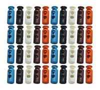 Boucle à Ressort Réglable Cylindrique Lot de 100 Pièces en Plastique Couleur Aléatoire