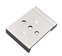 Boucle de rail de guidage en alliage d'aluminium DIN35 mm pour clip C45, adaptateur de montage pour circuit imprimé industriel et montage d'équipements électroniques (argent)