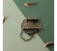 Boucle en alliage de zinc de 50 mm résistante à la corrosion | Galvanisé, finition bronze antique, intemporel pour le charme, 50 x 50 mm, pour caisses en bois (53 mm)