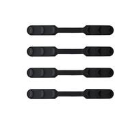 Boucle Extension Masque Silicone Ajustable 4Pcs Noir | Design Simple et Confortable Accessoire Pratique, Réglage en 3 Niveaux, pour Hommes et Femmes pour Masques