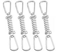 Boucle Ressort Tension Fixation Store - Voile D'ombrage Fixations Accessoires en Acier Inoxydable avec 4 Ressorts HéLico Étiquette