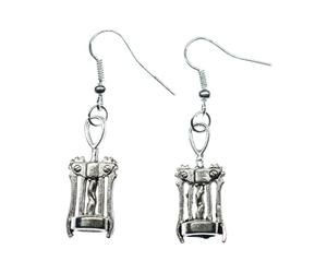 Boucles d'oreille argenté Boucles d'oreille - Boucles d'oreille Miniblings Tire-bouchon à vin - Bijoux faits à la main Mode I bouchons argent bouteille de vin