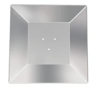 Bouclier réflecteur carré pour chauffage de terrasse extérieur - Protection anti-rouille en aluminium pour modèles pyramidaux - Déflecteur de chaleur à économie d'énergie avec options d'espacement des