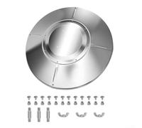 Bouclier réflecteur en aluminium argenté pour parasol, chauffages de terrasse, unité à gaz verticale, housse thermique avec matériel de montage résistant à la rouille, pièce de rechange pour jardin (4