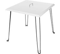 Bouclier thermique contre le feu, Design pliable, Construction en acier inoxydable, Argent