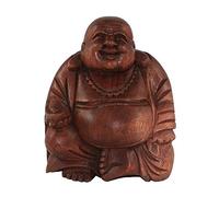 Bouddha chinois en bois - 20 cm