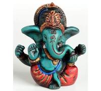 Bouddha Figurines/Billy Held Ganesh Ganapati Ganesh Statue en résine 6,5 cm Turquoise
