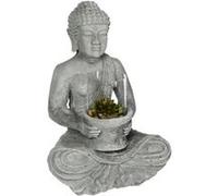 Bouddha assis Ishaan H.40cm ciment - Atmosphera Créateur d'intérieur