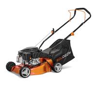 BOUDECH Tondeuse à Gazon poussée avec Largeur de Coupe de 400 mm et Hauteur réglable sur 7 Niveaux - Ultra légère avec Moteur Puissant 132 CC 1,9HP OHV 4 Temps