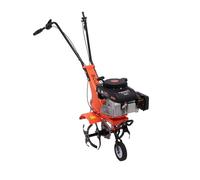 Boudech Tukang 140 - Motobineuse pour Jardin à Essence 4 temps 2.5HP Moteur 140cc avec 4 Fraises Ø30 cm 16 Lames Largeur de travail 37 cm Profondeur de travail 30 cm