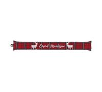 Boudin Bas de Porte ""Heidi"" 80cm Gris & Rouge