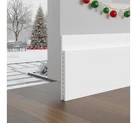 Boudin de porte autocollant pour porte - Protection contre le froid et le froid - 7,6 x 99 cm - Blanc