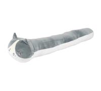 Boudin de porte en polyester chat collection KAWAII gris et blanc