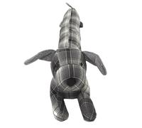 Boudin de porte en polyester motif quadrillés collection DOG RETRO gris