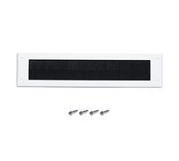 Boudin de porte intérieur en PVC pour boîte aux lettres - Empêche les courants d'air de passer à travers la boîte aux lettres - Pour portes en bois ou uPVC - Blanc sans rabat