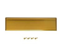 Boudin de porte interne de boîte aux lettres en métal de 29,3 cm pour porte en bois ou uPVC - Laiton