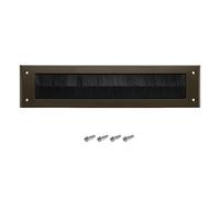 Boudin de porte interne en PVC pour boîte aux lettres - Empêche les courants d'air de passer à travers la boîte aux lettres - Pour portes en bois ou uPVC - Marron sans rabat