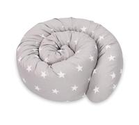 Boudin de Porte Isolant Froid 200 cm - Bas de Porte et fenêtre Coupe-Vent décoratif Idéal pour entrée Maison fenêtres et Coussin pour Chambre Enfant Coton Oeko-Tex Gris
