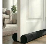 Boudin de porte réglable - ESTAMPILLE - Double face - Protection contre le froid et le bruit - 100 cm - Noir