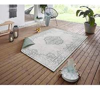 bougari Cebu Tapis réversible pour l'intérieur et l'extérieur, Crème Verte., 80x150 cm