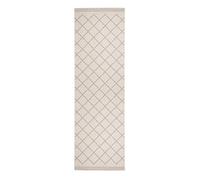 bougari Corsica Tapis réversible pour l'intérieur et l'extérieur, Polypropylène, Gris crème., 80x350 cm