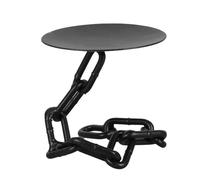 Bougeoir à Chaîne Vintage en Fer Noir, Support Pilier Décoratif