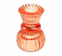 Bougeoir à double bout en verre Rex London Orange 5,8x5,8x7,9 cm